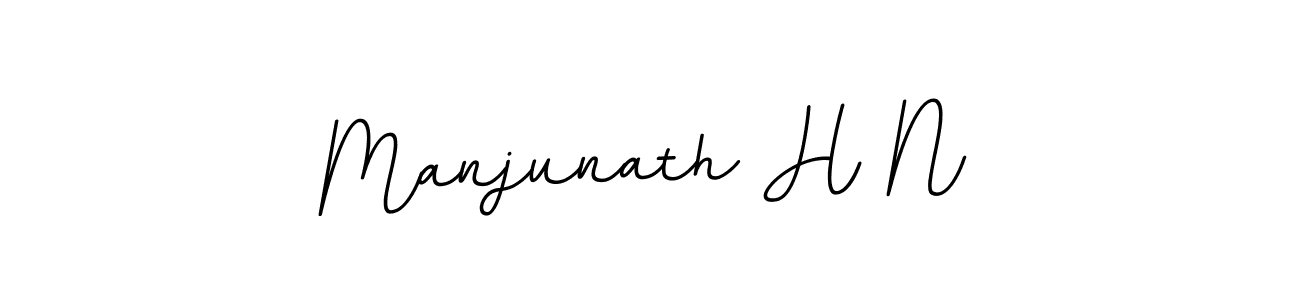 How to make Manjunath H N name signature. Use BallpointsItalic-DORy9 style for creating short signs online. This is the latest handwritten sign. Manjunath H N signature style 11 images and pictures png