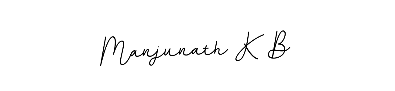 The best way (BallpointsItalic-DORy9) to make a short signature is to pick only two or three words in your name. The name Manjunath K B include a total of six letters. For converting this name. Manjunath K B signature style 11 images and pictures png