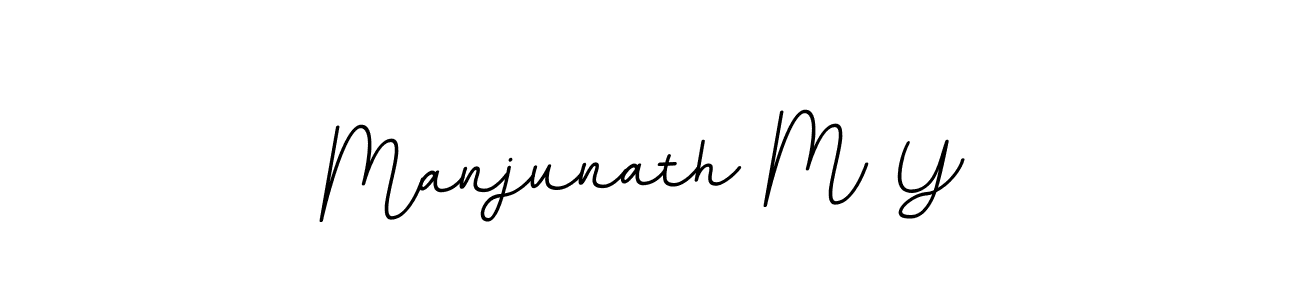 It looks lik you need a new signature style for name Manjunath M Y. Design unique handwritten (BallpointsItalic-DORy9) signature with our free signature maker in just a few clicks. Manjunath M Y signature style 11 images and pictures png