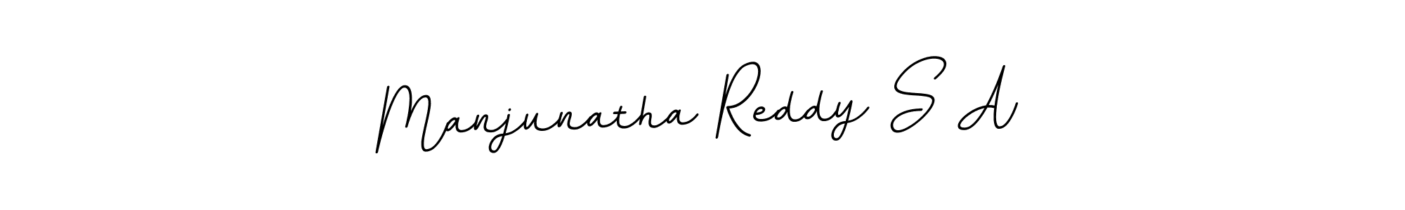 Create a beautiful signature design for name Manjunatha Reddy S A. With this signature (BallpointsItalic-DORy9) fonts, you can make a handwritten signature for free. Manjunatha Reddy S A signature style 11 images and pictures png