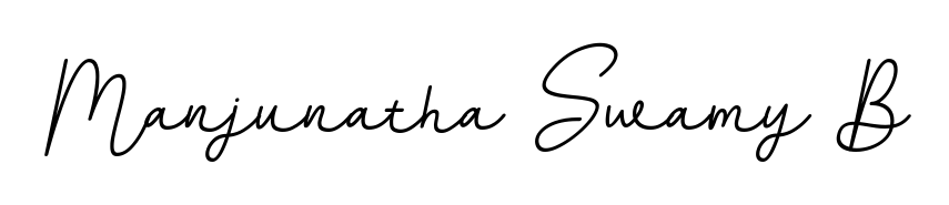 Make a beautiful signature design for name Manjunatha Swamy B. Use this online signature maker to create a handwritten signature for free. Manjunatha Swamy B signature style 11 images and pictures png