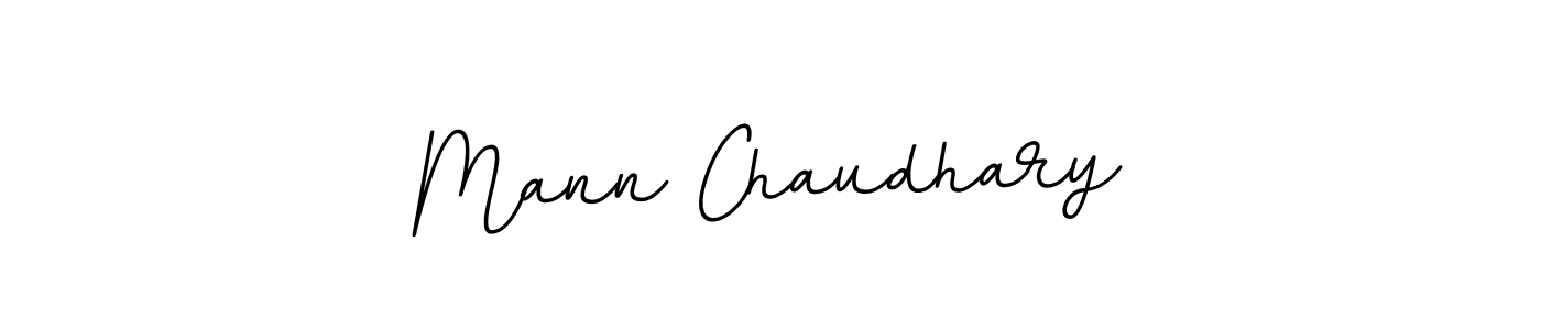 Design your own signature with our free online signature maker. With this signature software, you can create a handwritten (BallpointsItalic-DORy9) signature for name Mann Chaudhary. Mann Chaudhary signature style 11 images and pictures png