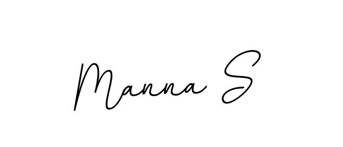 Make a beautiful signature design for name Manna S. With this signature (BallpointsItalic-DORy9) style, you can create a handwritten signature for free. Manna S signature style 11 images and pictures png