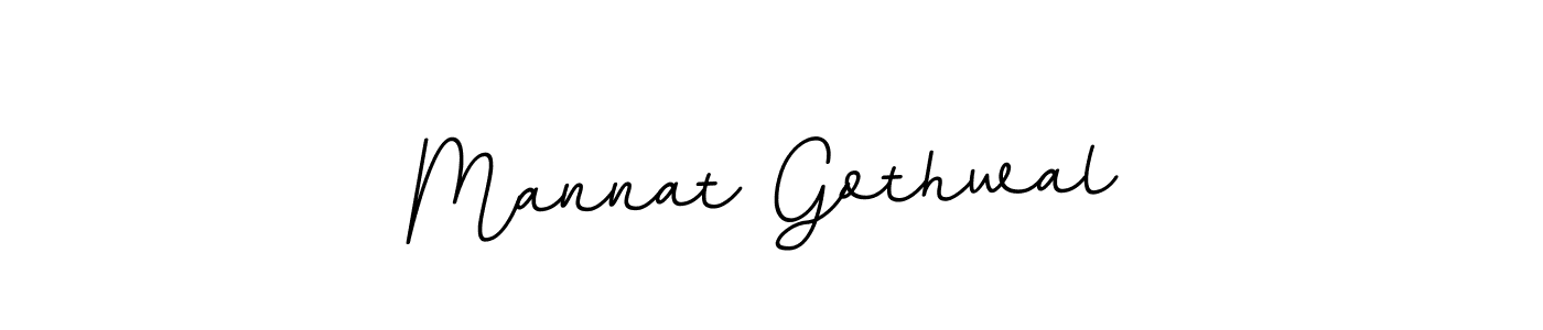 Design your own signature with our free online signature maker. With this signature software, you can create a handwritten (BallpointsItalic-DORy9) signature for name Mannat Gothwal. Mannat Gothwal signature style 11 images and pictures png