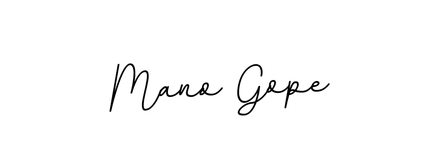 How to make Mano Gope name signature. Use BallpointsItalic-DORy9 style for creating short signs online. This is the latest handwritten sign. Mano Gope signature style 11 images and pictures png