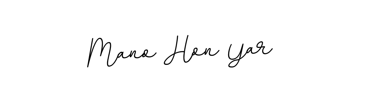 Mano Hon Yar stylish signature style. Best Handwritten Sign (BallpointsItalic-DORy9) for my name. Handwritten Signature Collection Ideas for my name Mano Hon Yar. Mano Hon Yar signature style 11 images and pictures png