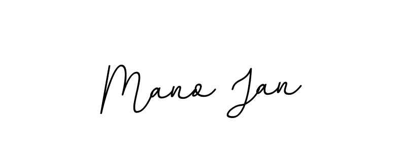 Use a signature maker to create a handwritten signature online. With this signature software, you can design (BallpointsItalic-DORy9) your own signature for name Mano Jan. Mano Jan signature style 11 images and pictures png