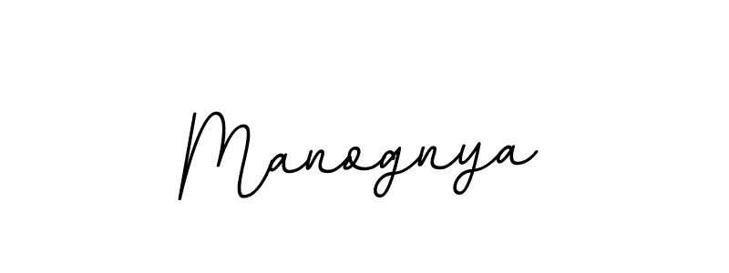 How to make Manognya name signature. Use BallpointsItalic-DORy9 style for creating short signs online. This is the latest handwritten sign. Manognya signature style 11 images and pictures png