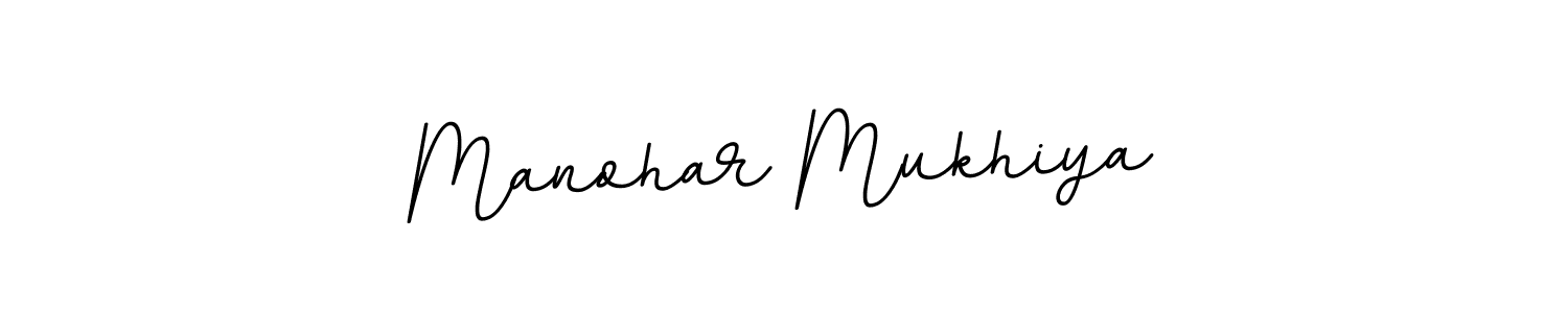 Design your own signature with our free online signature maker. With this signature software, you can create a handwritten (BallpointsItalic-DORy9) signature for name Manohar Mukhiya. Manohar Mukhiya signature style 11 images and pictures png