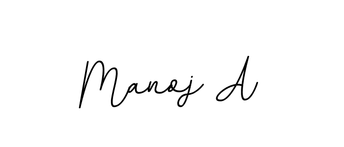 Use a signature maker to create a handwritten signature online. With this signature software, you can design (BallpointsItalic-DORy9) your own signature for name Manoj A. Manoj A signature style 11 images and pictures png