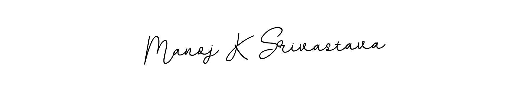 Design your own signature with our free online signature maker. With this signature software, you can create a handwritten (BallpointsItalic-DORy9) signature for name Manoj K Srivastava. Manoj K Srivastava signature style 11 images and pictures png