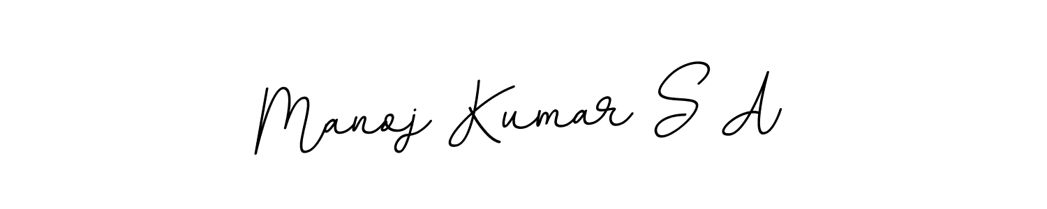 How to make Manoj Kumar S A name signature. Use BallpointsItalic-DORy9 style for creating short signs online. This is the latest handwritten sign. Manoj Kumar S A signature style 11 images and pictures png