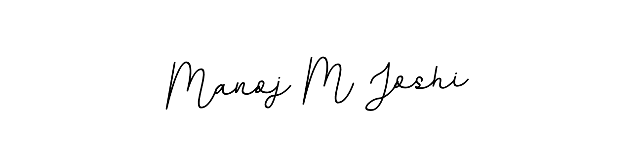 Design your own signature with our free online signature maker. With this signature software, you can create a handwritten (BallpointsItalic-DORy9) signature for name Manoj M Joshi. Manoj M Joshi signature style 11 images and pictures png