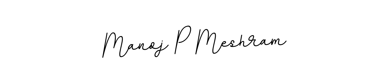 Design your own signature with our free online signature maker. With this signature software, you can create a handwritten (BallpointsItalic-DORy9) signature for name Manoj P Meshram. Manoj P Meshram signature style 11 images and pictures png