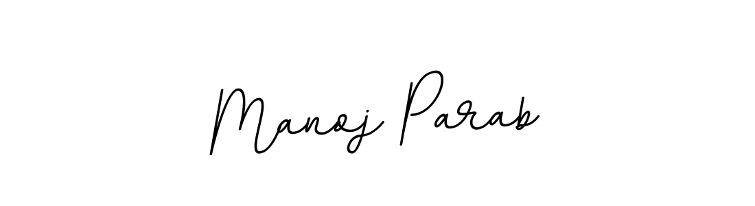 How to make Manoj Parab name signature. Use BallpointsItalic-DORy9 style for creating short signs online. This is the latest handwritten sign. Manoj Parab signature style 11 images and pictures png
