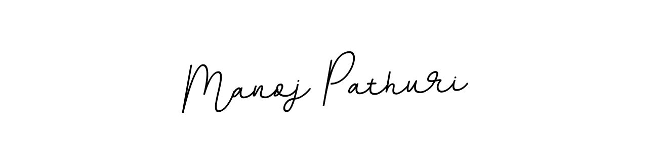 Use a signature maker to create a handwritten signature online. With this signature software, you can design (BallpointsItalic-DORy9) your own signature for name Manoj Pathuri. Manoj Pathuri signature style 11 images and pictures png