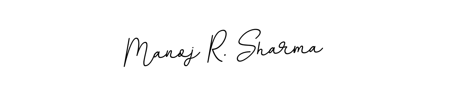 Use a signature maker to create a handwritten signature online. With this signature software, you can design (BallpointsItalic-DORy9) your own signature for name Manoj R. Sharma. Manoj R. Sharma signature style 11 images and pictures png