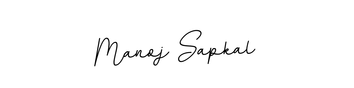 Make a beautiful signature design for name Manoj Sapkal. With this signature (BallpointsItalic-DORy9) style, you can create a handwritten signature for free. Manoj Sapkal signature style 11 images and pictures png