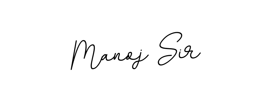 Make a beautiful signature design for name Manoj Sir. With this signature (BallpointsItalic-DORy9) style, you can create a handwritten signature for free. Manoj Sir signature style 11 images and pictures png