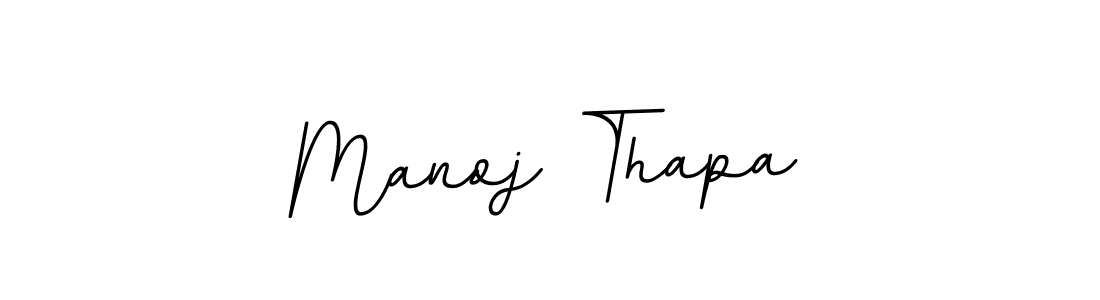 Create a beautiful signature design for name Manoj Thapa. With this signature (BallpointsItalic-DORy9) fonts, you can make a handwritten signature for free. Manoj Thapa signature style 11 images and pictures png