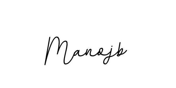 Design your own signature with our free online signature maker. With this signature software, you can create a handwritten (BallpointsItalic-DORy9) signature for name Manojb. Manojb signature style 11 images and pictures png