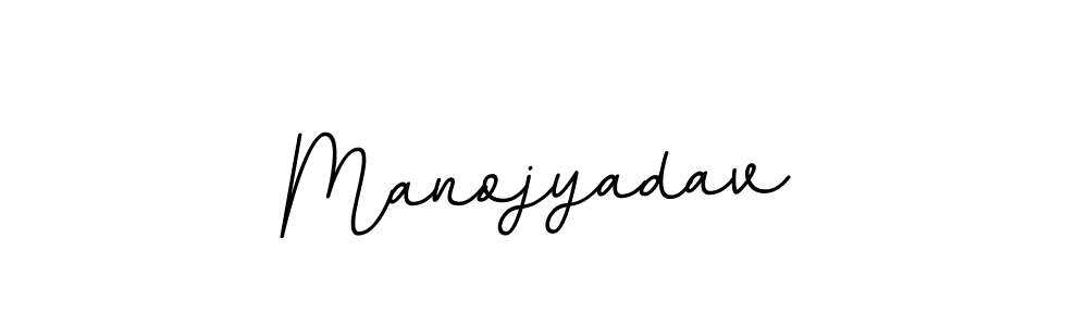 Design your own signature with our free online signature maker. With this signature software, you can create a handwritten (BallpointsItalic-DORy9) signature for name Manojyadav. Manojyadav signature style 11 images and pictures png