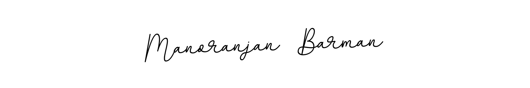 The best way (BallpointsItalic-DORy9) to make a short signature is to pick only two or three words in your name. The name Manoranjan  Barman include a total of six letters. For converting this name. Manoranjan  Barman signature style 11 images and pictures png