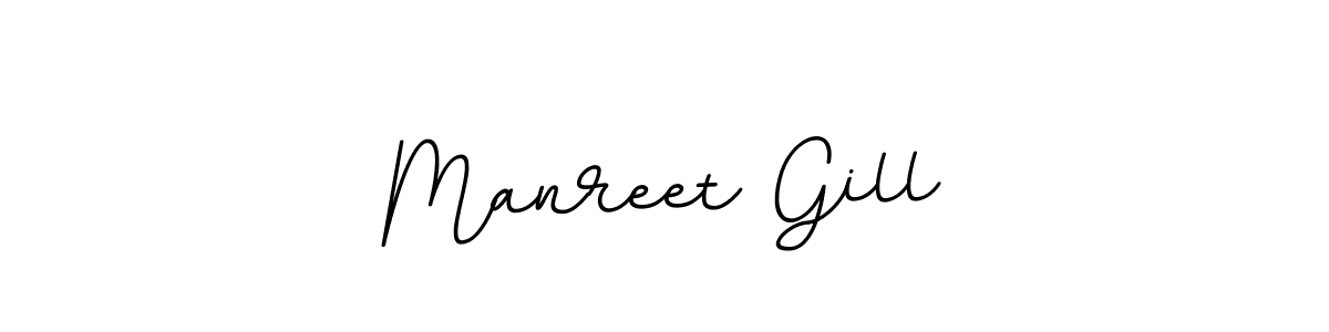 Use a signature maker to create a handwritten signature online. With this signature software, you can design (BallpointsItalic-DORy9) your own signature for name Manreet Gill. Manreet Gill signature style 11 images and pictures png