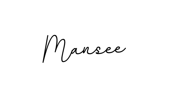 How to make Mansee name signature. Use BallpointsItalic-DORy9 style for creating short signs online. This is the latest handwritten sign. Mansee signature style 11 images and pictures png