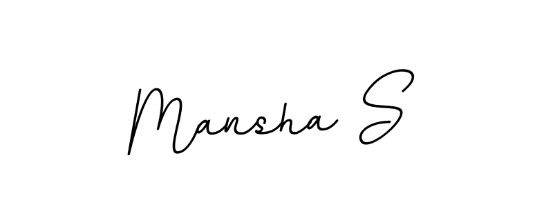 How to Draw Mansha S signature style? BallpointsItalic-DORy9 is a latest design signature styles for name Mansha S. Mansha S signature style 11 images and pictures png