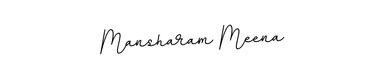 You should practise on your own different ways (BallpointsItalic-DORy9) to write your name (Mansharam Meena) in signature. don't let someone else do it for you. Mansharam Meena signature style 11 images and pictures png