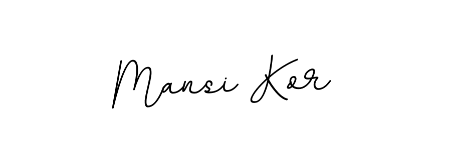 Use a signature maker to create a handwritten signature online. With this signature software, you can design (BallpointsItalic-DORy9) your own signature for name Mansi Kor. Mansi Kor signature style 11 images and pictures png