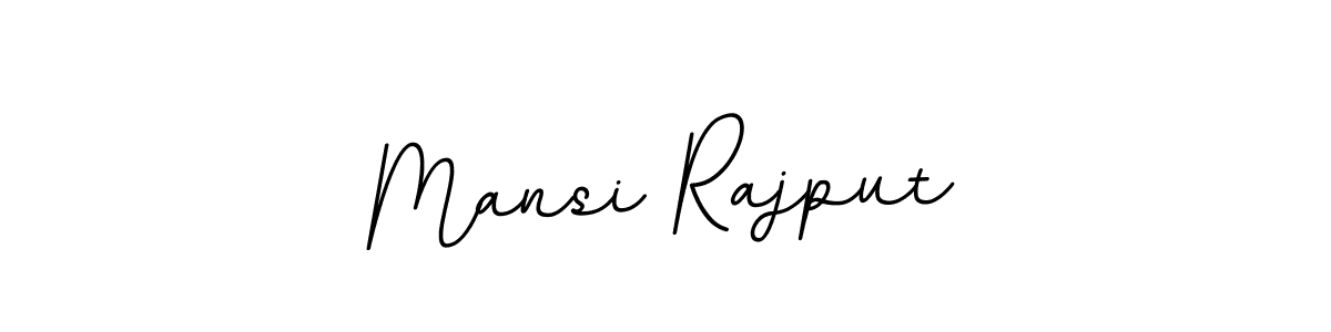 How to make Mansi Rajput name signature. Use BallpointsItalic-DORy9 style for creating short signs online. This is the latest handwritten sign. Mansi Rajput signature style 11 images and pictures png
