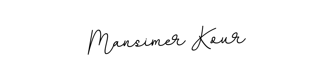 Make a beautiful signature design for name Mansimer Kour. With this signature (BallpointsItalic-DORy9) style, you can create a handwritten signature for free. Mansimer Kour signature style 11 images and pictures png