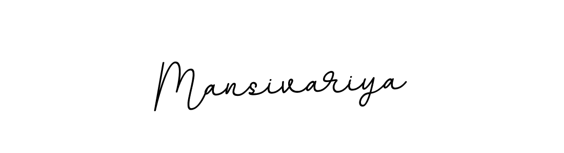 How to make Mansivariya name signature. Use BallpointsItalic-DORy9 style for creating short signs online. This is the latest handwritten sign. Mansivariya signature style 11 images and pictures png