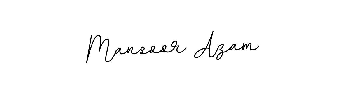 How to make Mansoor Azam name signature. Use BallpointsItalic-DORy9 style for creating short signs online. This is the latest handwritten sign. Mansoor Azam signature style 11 images and pictures png