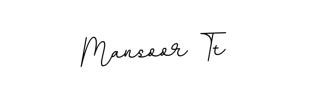 Make a beautiful signature design for name Mansoor Tt. With this signature (BallpointsItalic-DORy9) style, you can create a handwritten signature for free. Mansoor Tt signature style 11 images and pictures png