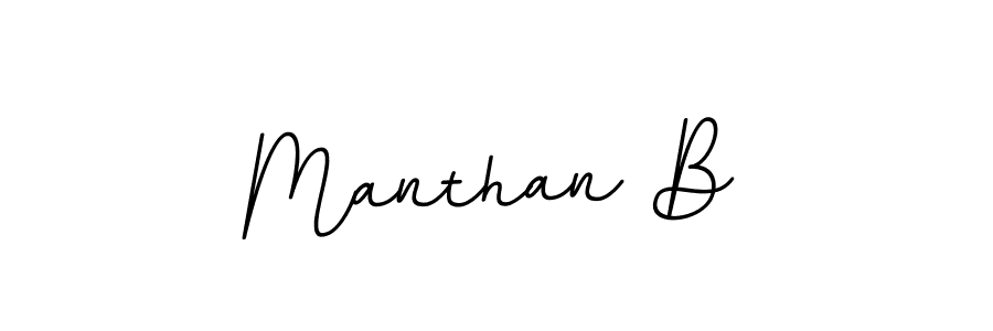 The best way (BallpointsItalic-DORy9) to make a short signature is to pick only two or three words in your name. The name Manthan B include a total of six letters. For converting this name. Manthan B signature style 11 images and pictures png