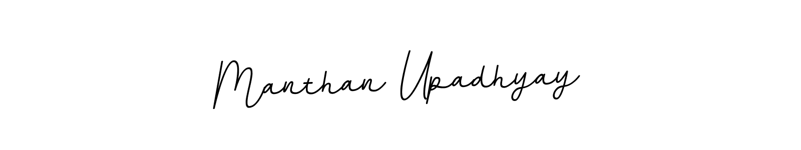 You should practise on your own different ways (BallpointsItalic-DORy9) to write your name (Manthan Upadhyay) in signature. don't let someone else do it for you. Manthan Upadhyay signature style 11 images and pictures png