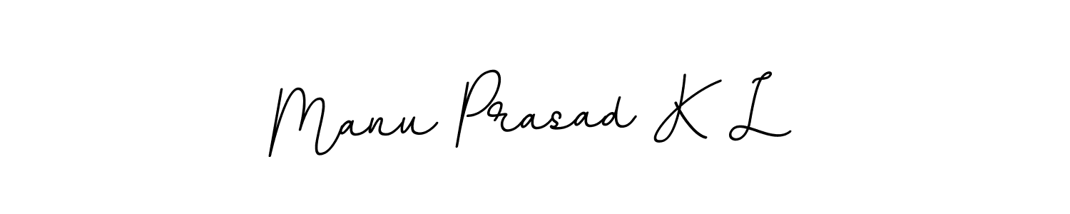 Create a beautiful signature design for name Manu Prasad K L. With this signature (BallpointsItalic-DORy9) fonts, you can make a handwritten signature for free. Manu Prasad K L signature style 11 images and pictures png