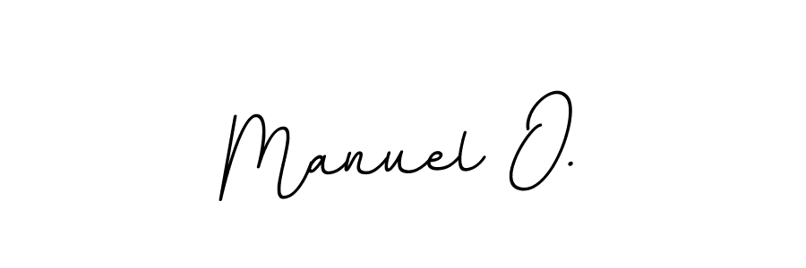 You should practise on your own different ways (BallpointsItalic-DORy9) to write your name (Manuel O.) in signature. don't let someone else do it for you. Manuel O. signature style 11 images and pictures png