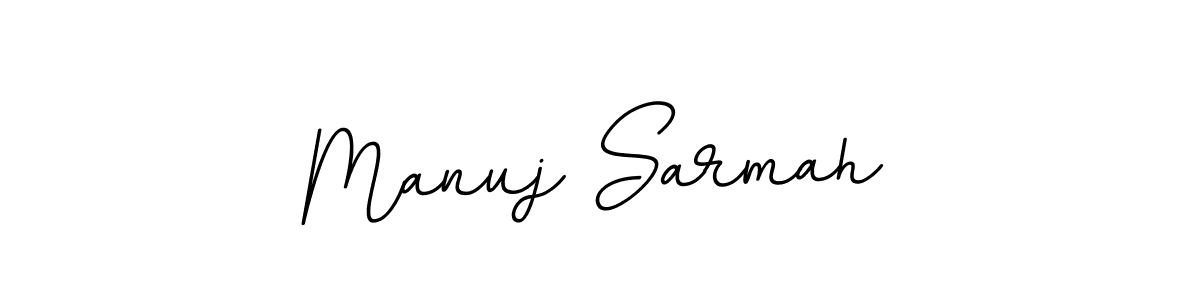 Design your own signature with our free online signature maker. With this signature software, you can create a handwritten (BallpointsItalic-DORy9) signature for name Manuj Sarmah. Manuj Sarmah signature style 11 images and pictures png