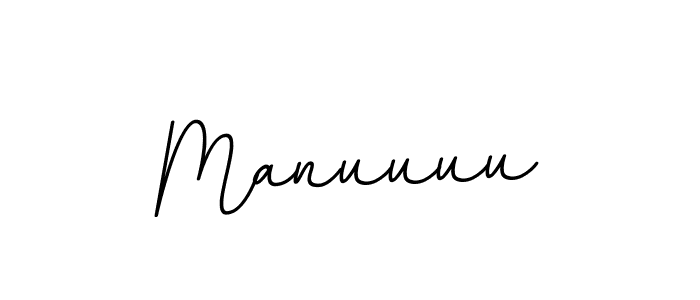Design your own signature with our free online signature maker. With this signature software, you can create a handwritten (BallpointsItalic-DORy9) signature for name Manuuuu. Manuuuu signature style 11 images and pictures png