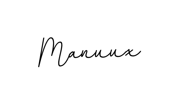 Manuux stylish signature style. Best Handwritten Sign (BallpointsItalic-DORy9) for my name. Handwritten Signature Collection Ideas for my name Manuux. Manuux signature style 11 images and pictures png