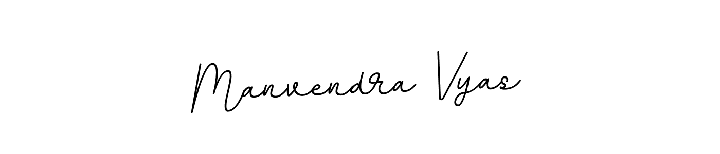 Create a beautiful signature design for name Manvendra Vyas. With this signature (BallpointsItalic-DORy9) fonts, you can make a handwritten signature for free. Manvendra Vyas signature style 11 images and pictures png
