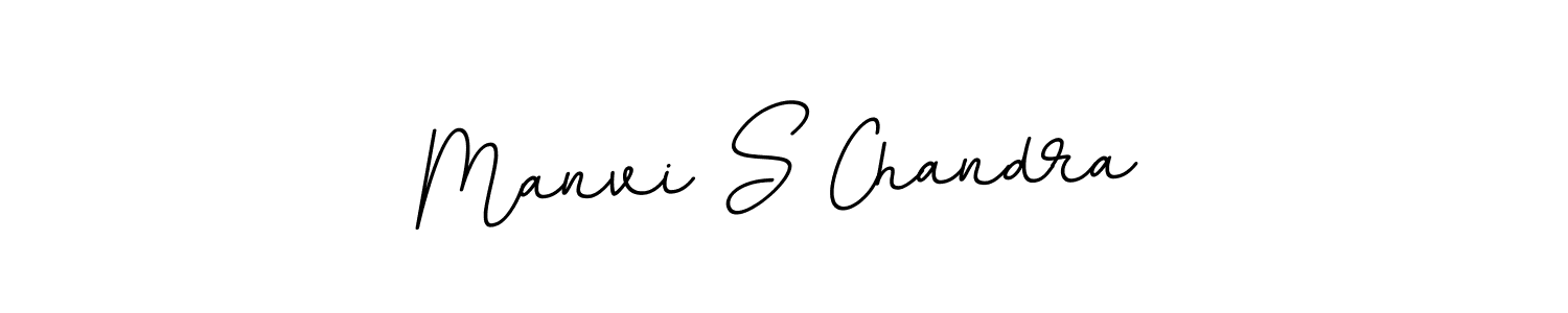 Design your own signature with our free online signature maker. With this signature software, you can create a handwritten (BallpointsItalic-DORy9) signature for name Manvi S Chandra. Manvi S Chandra signature style 11 images and pictures png