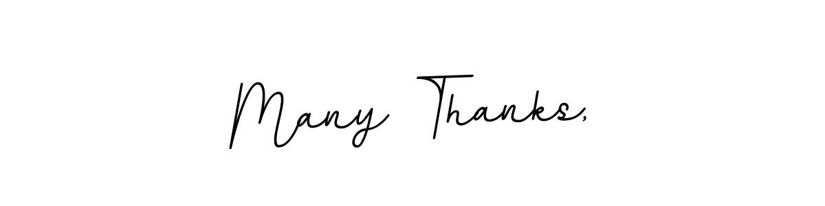 Here are the top 10 professional signature styles for the name Many Thanks,. These are the best autograph styles you can use for your name. Many Thanks, signature style 11 images and pictures png