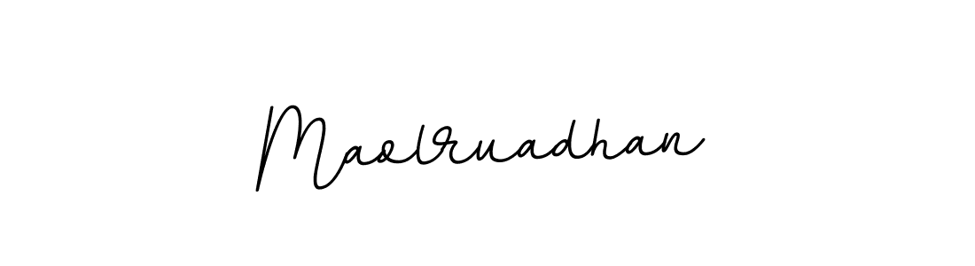 Create a beautiful signature design for name Maolruadhan. With this signature (BallpointsItalic-DORy9) fonts, you can make a handwritten signature for free. Maolruadhan signature style 11 images and pictures png