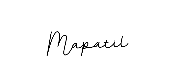 Use a signature maker to create a handwritten signature online. With this signature software, you can design (BallpointsItalic-DORy9) your own signature for name Mapatil. Mapatil signature style 11 images and pictures png