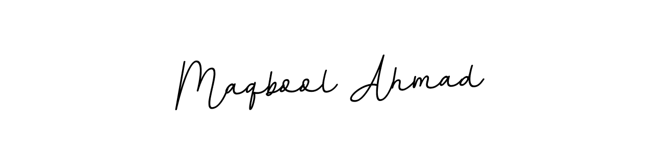 It looks lik you need a new signature style for name Maqbool Ahmad. Design unique handwritten (BallpointsItalic-DORy9) signature with our free signature maker in just a few clicks. Maqbool Ahmad signature style 11 images and pictures png